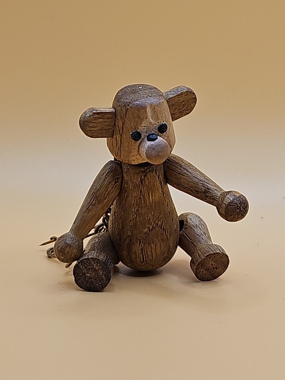 1959 MCM Bojesen Teak Wood Bear Articulating Zoo Line Toy Pin